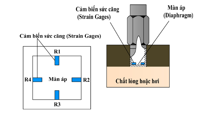 Cấu tạo cảm biến áp suất không khí