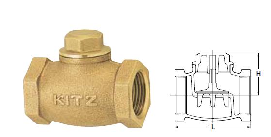 Cấu tạo van một chiều đồng kitz F